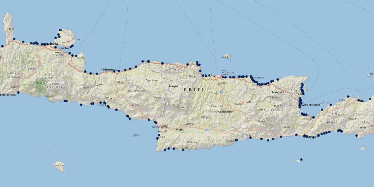Ύδατα κολύμβησης Κρήτης